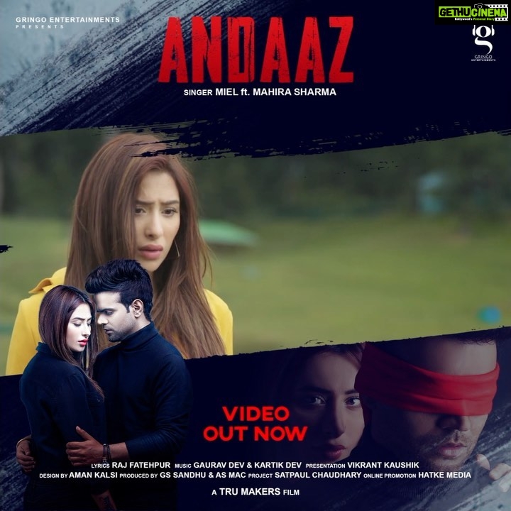 Mahira Sharma Instagram - ANDAAZ out now ........🙏🏻♥️ . . . . @miel6_ @dilsher.trumakers @khushpal.trumakers @avneetmac @gringoentertainments