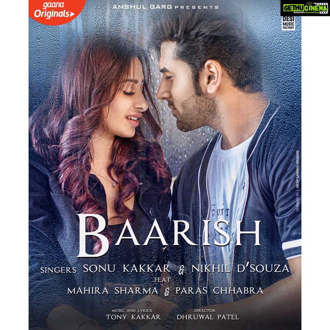Mahira Sharma Instagram - A day without you is like a year without rain #pahira #Baarish by @sonukakkarofficial and ft. Me and @parasvchhabrra out soon on @desimusicfactory ! ♥️ @anshul300 @tonykakkar @dhruwal.patel @nikhilmusic @raghav.sharma.14661 @gaana