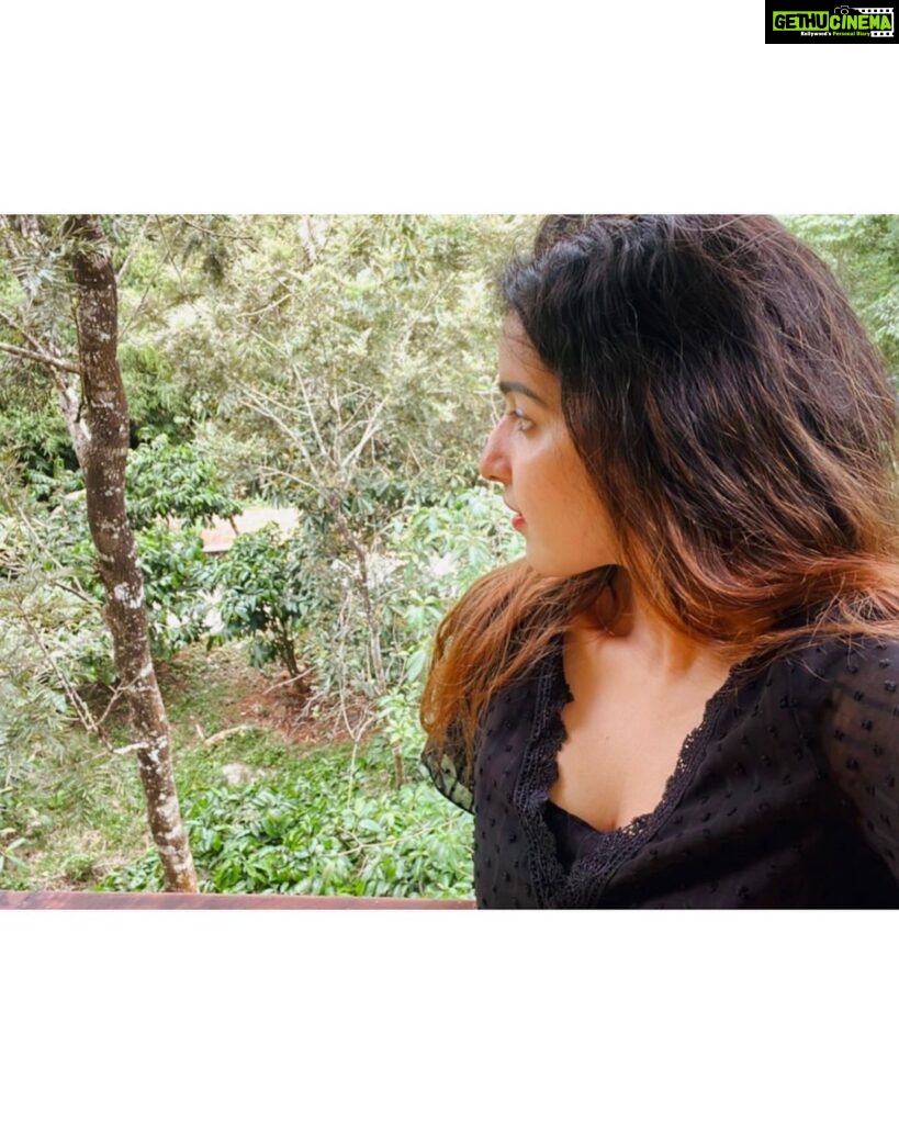 Malavika Menon Instagram - There is no wifi in the forest 🌳 but you will find a better connection 🥰✨ @mapleashresort