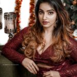 Malavika Menon Instagram - Merry Christmas loves🎅🎁✨ Wearing @fingerprinz_bridal_hub Capture @jishnumurali_ MAKEUP : @_arya_jithins_makeover Hair : @makeovers_by_anjaly