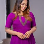 Malavika Menon Instagram - Be your own reason for your happiness 💜🔮🧿💅🏻💟 This beautiful attire from @yla_designs @anakhalissa_bridalstudio @ibru_mediakings