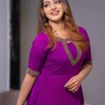 Malavika Menon Instagram - Be your own reason for your happiness 💜🔮🧿💅🏻💟 This beautiful attire from @yla_designs @anakhalissa_bridalstudio @ibru_mediakings