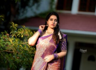 Malavika Menon Instagram - Tamil puthaandu nalvaazthukkal nanbarkale ☺️❤️✨ @dileepckphotography @aparna_vinod_mua