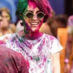 Mandana Karimi Instagram – Holi haiiii 💙💚💛🧡💜 #holi Dubai, United Arab Emirates