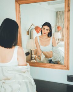 Mandana Karimi Instagram - Be a classic that your mirror reflects✨
.
.
Top- @basichumanity101
Pants- @sway_india_
Jacket- @siyonabyankurita
Earrings- @fashkaofficial 

Styled by @anshikaav
Assisted by @anushaaaaaa10
Production by @socialfabric_
Hair & Makeup by @charlottewang_hmua
.
.
.
.
.
.
.
.
#mandana #mandanakarimi #photography #shooting #fashionphotography #photoshoot #bollywoodfashion #collaboration #lifestyle #explorepage #bollywoodactress #bollywood #luxurylifestyle #fashionmodel #model #portraitphotography #makeup #styling  #bollywoodactress #modelling #photooftheday
#shoot #portrait #fashion #ootd #bollywoodlife #fashionshoot  #bollywoodupdate #indoorshoot