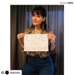 Mandana Karimi Instagram - #Repost @elleindia with @make_repost ・・・ “Love is the answer.” - @mandanakarimi . 🌈💙💚💛🧡❤️💜 The world is battling one of its worst pandemics. And to tide this through we need to hold on to a little faith, a little patience and lots of positivity. Mission Hope is a small step by ELLE India to spread the message of optimism & perseverance. . For our second phase, we have joined hands with Mash India (@mash_india ), an organisation led by Shalini Passi (@shalini.passi ) that brings together art, fashion & design. Through the coming days, some celebrated names are going to share their message of hope in these difficult times. Let’s all hang in there. Things will get better. . @mandanaskitchen.official #MissionHope #ELLEIndia #Hope #Patience #Love #Faith #Community #LetsHangInThere #ItWillGetBetter #TogetherWeCan #togetherwewill