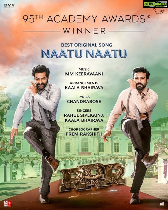 Mangli Instagram - Great moment for Indian Cinema 🇮🇳🔥 #NaatuNatu wins BEST ORIGINAL SONG award at the #Oscars Heartiest Congratulations to #mmkeeravaani sir &#chandrabose anna #ssrajamouli sir #Rahulsipligunj and #kaalabhairava garu #RamCharan #tarak #PremRakshit and entire team of #RRRMovie❤️