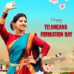 Mangli Instagram - Wishing everyone a happy Telangana Formation Day. ✊ Let us all strive towards a better and brighter Telangana 🙏🏻🙏🏻 #Telangana #telanganaformationday #mangli