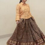 Mangli Instagram - Natural Harmony - Tone of the life iam in Outfit - @samathachowdari #EarthyBrowns #mangli #manglisinger #indianfashion