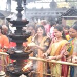 Mangli Instagram - Took the divine blessings of Lord Sri Venkateswara at Tirumala.feel very lucky to have had a special darshan of the Lord🙏🏻 Jai sriram 🚩