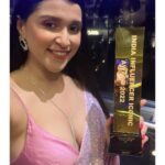 Mannara Instagram - Thankyou for ‘Rising Bollywood and Tollywood sensation ‘ award and for the Show stopper for ‘united india walk ‘ @middayindia @iiiaward at #mumbai #india .Such an amazing time I had with you Leased : @kd.photogaraphy Outfit n styling : @mitalihandaofficial Real💎diamonds by @bmbjewelsofficial Footwear @guess