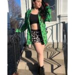 Mannara Instagram - My Birthday Day outfit #march29th #usa🇺🇸 #boston 💚 It was freezing cold still I managed to wear this ,as I was shooting for an ad that morning. However I loved the look as it’s so me ,sporty yet sexy yet cool 😎 Pick the photo you like and tell me why 🗣