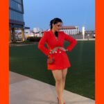Mannara Instagram - Dallas in Orange 🍊🍊 The World is your Ramp ..OWN iT👑🧡 Outfit - @michaelkors Shoes - @inc.5shoes Purse- @coach Jewellery- @emporioarmani Hair and makeup - @makeupandhairbypooja Location -# USA #dallastexas Dallas, Texas