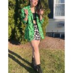 Mannara Instagram - My Birthday Day outfit #march29th #usa🇺🇸 #boston 💚 It was freezing cold still I managed to wear this ,as I was shooting for an ad that morning. However I loved the look as it’s so me ,sporty yet sexy yet cool 😎 Pick the photo you like and tell me why 🗣