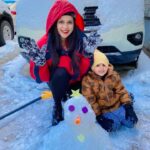 Mannara Instagram - It’s snowman time ❄️⛄️⛄️ With little #daiwik #NewYorkcity New York City, N.Y.