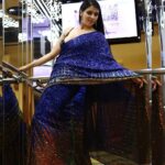 Mannara Instagram – Wearing saree for the first time to an Award night .!!! Isn’t a cool choice 😎💙What’s your option??
#santoshamawards2021 

Outfit Designed n styled by  @mitali_bmbjewels 

Real 💎Jewellery :-
💍 @bulgari 
Earrings @bmb.jewels 

Watch @michaelkors 
Footwear – @stevemadden 

Makeup and hair @sara_makeover_studio 

Photographer – @winxphotography__