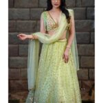 Mannara Instagram – Twirling through the streets in my Regal glory 💚🍃
•Timeless n elegant••