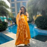 Mansi Srivastava Instagram - Haldified @nakhreywala 💛💛⭐⭐ #dulha #groomtobe 💯💯 #ootd Wearing @myshka_fashion Styling @rimadidthat