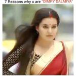 Mansi Srivastava Instagram - 7 reasons u are “ The Dimpy Dalmiya “ Edit by @mansixheart