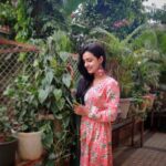 Mayuri Deshmukh Instagram - Shy..... But curious!!! 🌼🌸 👗- @labelnihaar ❤️