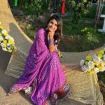 Megha Chakraborty Instagram - 💜 #meghachakraborty #potd #purple #sunny #sunkissed #smile #happyme
