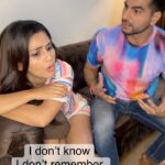 Megha Chakraborty Instagram - Kahani ghar ghar ki 😂😂 #meghachakraborty #sahilphull #reels #reelsinstagram #funnyvideos #mehil #newreel #couplethings #fights #funny #funnyfights