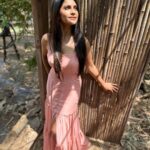 Megha Chakraborty Instagram - Sweet as a peach 😍 Designed by @meenalrshah Clicked by: @chinmaypatilll #meghachakraborty #peach #sunny #sunkissed #feeling #bright #hopeful #beauty #love #look #dress #potd #shine
