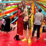 Megha Chakraborty Instagram - Holi with all my favouritess… @varun_8789 @devbhagtani @onlyvkb @iseeratkapoor @hetalyadav13 #manu