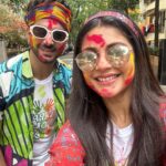 Megha Chakraborty Instagram - Happy Holi to everyone 🎉🤗 #meghachakraborty #sahilphull #mehil #happyholi #holi #celebration