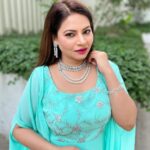 Megha Dhade Instagram - My definition of beauty is simplicity, elegance, and sensuality. I think that when a woman is in harmony with herself and remains true to her values, she will glow naturally. ✨💕 #meghadhade #actorslife #rediomirchimusicawards #marathimulgi #marathiactress #terquoise Outfit: @sartamwear3 accessories : @nevya_collection
