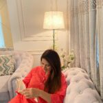 Megha Dhade Instagram - Since I always crave for beautiful Home Decor Stuff, Thanks to @thehomedecorbypriya for sending me this beautiful Elegant Lampshade n Puffy stool and making me and my Home Super Happy . Guys do check this page @thehomedecorbypriya for extremely Elegant Home Decor . ❤️