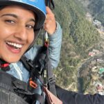 Meghana Lokesh Instagram - Checked off one more from my wish list✔️ @birbilling.adventure #paragliding #birbillingparagliding #birbillingdiaries #ontopoftheworld
