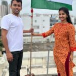 Meghana Lokesh Instagram - Let your spirit fly high with the Indian flag ! Wishing you all a Happy 75th Independence day !!!!!! #indianindependenceday #harghartiranga #pride #nation