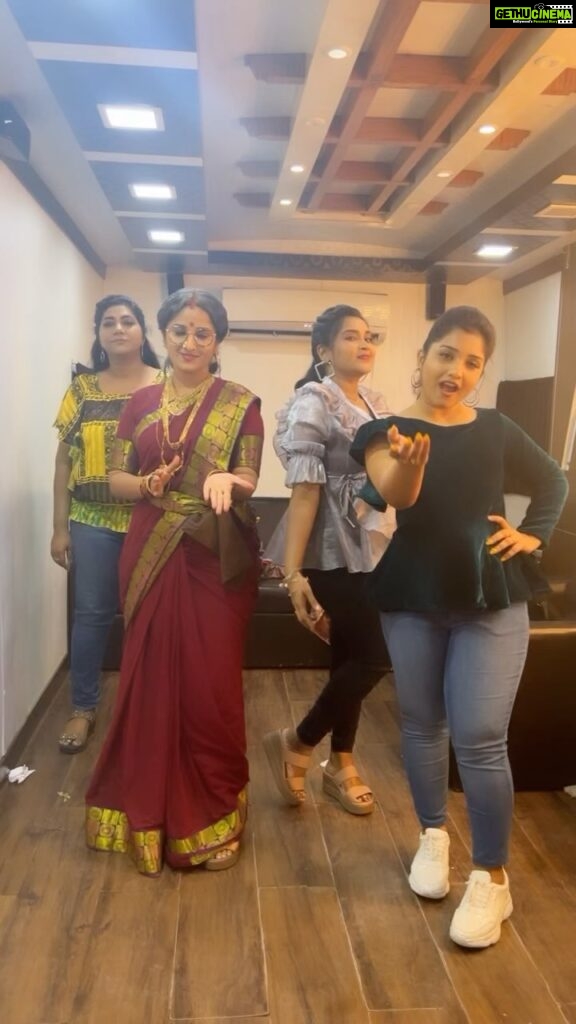 Meghana Lokesh Instagram - its always fun to be with them and ofcourse going with the trend too