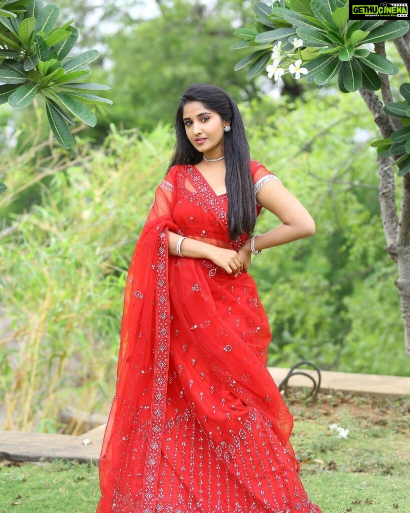 Meghana Lokesh Instagram - Red is ❤️ Pretty dress by : @kalpana_vogeti Clicked by : @paulino_pictures Hyderabad