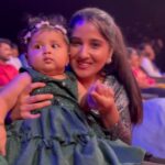 Meghana Lokesh Instagram - So happy to meet this lil munchkin!! 🧿 We are birthday partners !! Yaaaayy!!! 🤩🥳 @chaithrarai17