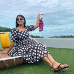Meghana Lokesh Instagram - It’s so comfy & fashionable! Thanks @kalpana_vogeti for this lovely frock🤗 #fashion #comfort #dolled Phuket, Thailand