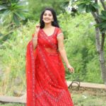 Meghana Lokesh Instagram - Red is ❤️ Pretty dress by : @kalpana_vogeti Clicked by : @paulino_pictures Hyderabad