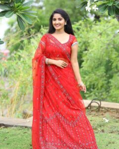 Meghana Lokesh Instagram - Red is ❤️ 

Pretty dress by : @kalpana_vogeti 
Clicked by : @paulino_pictures