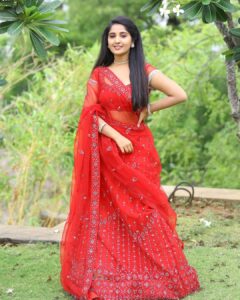 Meghana Lokesh Instagram - Red is ❤️ 

Pretty dress by : @kalpana_vogeti 
Clicked by : @paulino_pictures