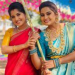 Meghana Lokesh Instagram - Happyyy Pongal💐😊 everyone. #sankrantisong #pongal # Kalyanam Kamaneeyam #Zee Telugu #ZEE5 #Chaitra #smiley #Meghana Lokesh # tulasiyerra
