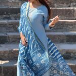 Mitali Nag Instagram - When the wind, the walls and the outfit compliment your mood ♥️ . . 📍Jahaaz Mahal, Mandu. Styled by: @rimadidthat Suit: @myshka_fashion Outfit PR: @mediatribein . . #mitaalinag #reels #reelsinstagram #afsarbitiya #trending #devi #ghkkpm #draupadi #tejaswini #tvirus #aashiqana #333 #mandu #mandufestival @mptourism @mandufestival2023