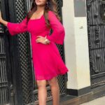 Mitali Nag Instagram - Think Pink they said… but don’t wear it they said!! 💕♥️💕 . . Styled by @rimadidthat Dress @berrylush_com PR @mediatribein . . #mitaalinag #indianactress #duskybeauty #afsarbitiya #tag #potd #instagood #magic #berrylush #333 #collab Mumbai, Maharashtra