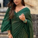 Mitali Nag Instagram - An evening full of glitters, glam, and glory!! . . Thank you @perfectwomanmagazineofficial for recognising my efforts as a content creator and awarding me with the MOST VERSATILE CONTENT CREATOR award!! 😇😊🙏🏼 . . . Saree @swadeshi_shringaar Stylist @rimadidthat Outfit PR @mediatribein . #mitaalinag #perfectwomanawards #perfectwoman #reels #indianactress #afsarbitiya #devi #ghkkpm #draupadi #thuthuthu #333