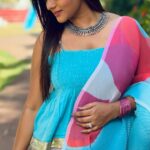 Mitali Nag Instagram - Chaitra Navratri Day 8 🦋 . . . #reelsinstagram #mitaalinag #navratri #skyblue #fashionreel #saree #indianactress #trendingaudio #333 Mumbai, Maharashtra