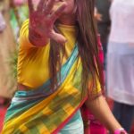 Mitali Nag Instagram - My Holi 2023 was a happy and colourful one with my family and friends!!! ♥️🧿 . . Hope you had a joyful Holi too!! . . #reelsinstagram #mitaalinag #holi #indianactress #indianfestival #trendingaudio #333 #ayeshasingh #yogi #iwmbuzz #holibash