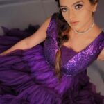 Mitali Nag Instagram - Purple looks good on me 💜 . . . Makeup @poojakaramunge_makeupartist Outfit @designertanu_ Jewellery @jizajewellerystudio #reels #mitaalinag #trendingaudio #afsarbitiya #collab