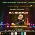 Mohana Bhogaraju Instagram - This Nov with MMKeeravaani sir and team!! @teluguassociationofaustralia @ramyabehara @satya.yamini @amalachebolu @harika_narayan @deepu_music @arunkaundinya @prudhvichandrap