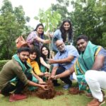 Mohana Bhogaraju Instagram - Honored to have been a part of the #GreenindiaChallenge by @MPsantoshtrs garu alongside MM Keeravani Sir in planting saplings at JubileeHills. Let us all be a part of this challenge to control global warming… 🌱 @mmkeeravani @sipligunjrahul @arunkaundinya @amalachebolu @hymath_mohammed @iyer.gomathi99