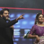 Mohana Bhogaraju Instagram - @iare_hyderabad What an Energy Guys!! Thank you for all the Love!!❤️ Happy to Have Performed with You @mr.noelsean anna!! Outfit: @anvitha_collections 📸: @teamartviewworks @khaja.nature